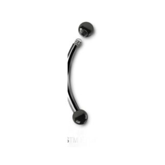 Barbell titane G23 sourcil · billes 2.5mm — détails