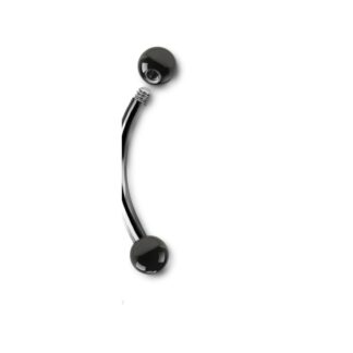 Barbell titane G23 sourcil · billes 3mm — détails