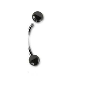 Barbell titane G23 sourcil · billes 4mm — détails