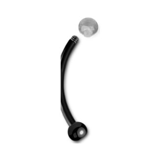 Barbell titane sourcil · billes cristal 3mm