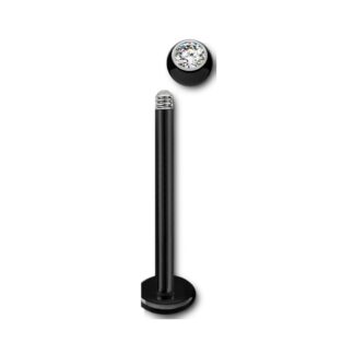 Labret titane PVD · bille cristal 3mm