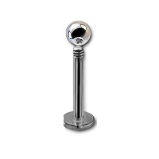 Labret acier 316L · 16g · bille 2.5mm — détails
