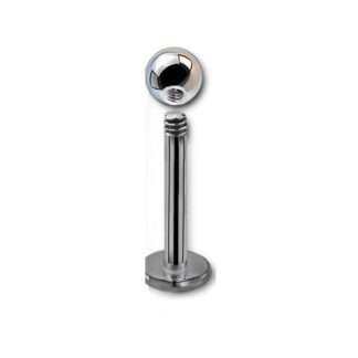 Labret acier 316L · 16g · bille 3mm — détails