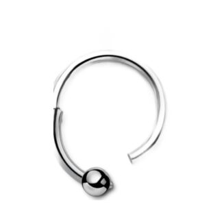 Anneau segment titane G23 · 14g · bille 3mm — détails
