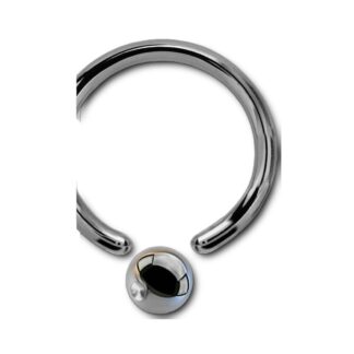 Anneau BCR titane G23 · 14g · bille 3mm