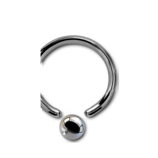 Anneau BCR titane G23 · 14g · bille 3mm — détails