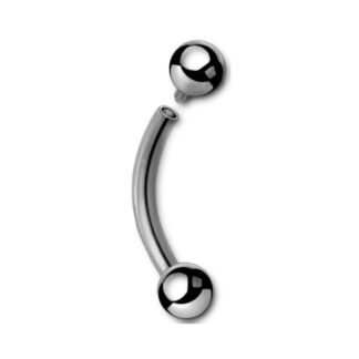 Barbell titane G23 stérilisé sourcil · billes 3mm
