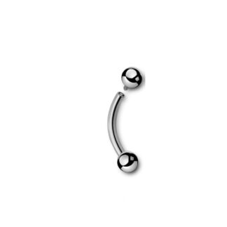 Barbell titane G23 stérilisé sourcil · billes 3mm — détails
