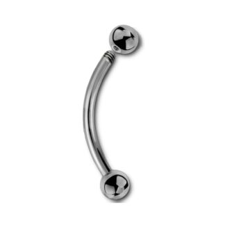 Barbell titane G23 stérilisé sourcil · 16g · billes 3mm