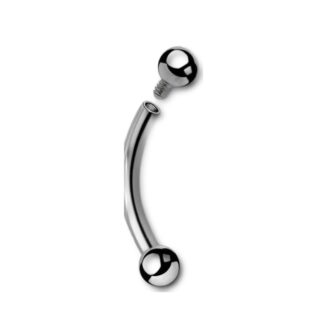 Barbell titane nombril · billes 3mm — détails