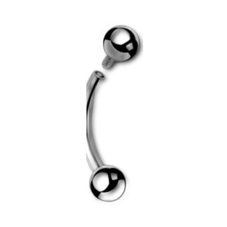 Barbell titane nombril · billes 4mm
