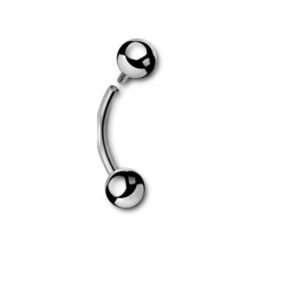 Barbell titane nombril · billes 5mm — détails