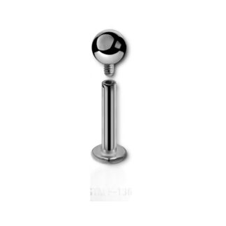 Labret titane 14g · bille 4mm — détails