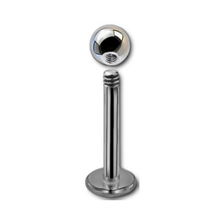 Labret acier 316L stérilisé · bille 3mm