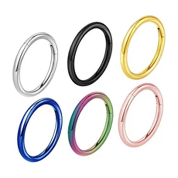 Anneau lisse titane · 1,2 mm × 8 mm