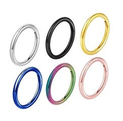 Anneau lisse titane · 1,2 mm × 8 mm