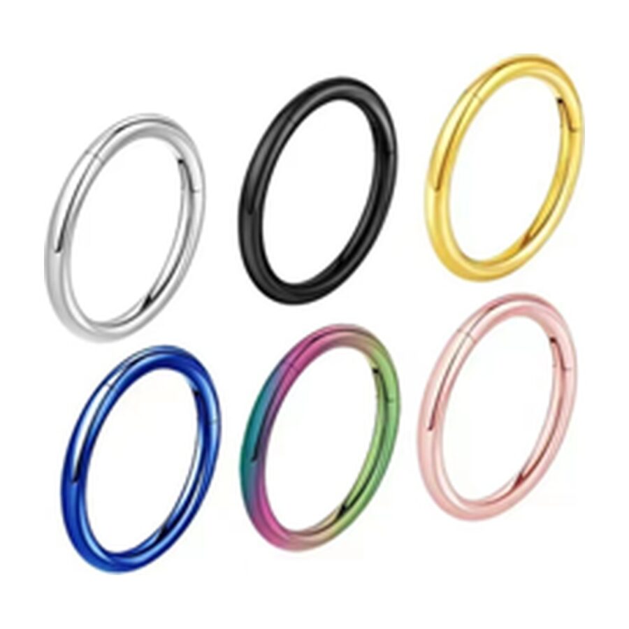 Anneau lisse titane · 1,6 mm × 8 mm
