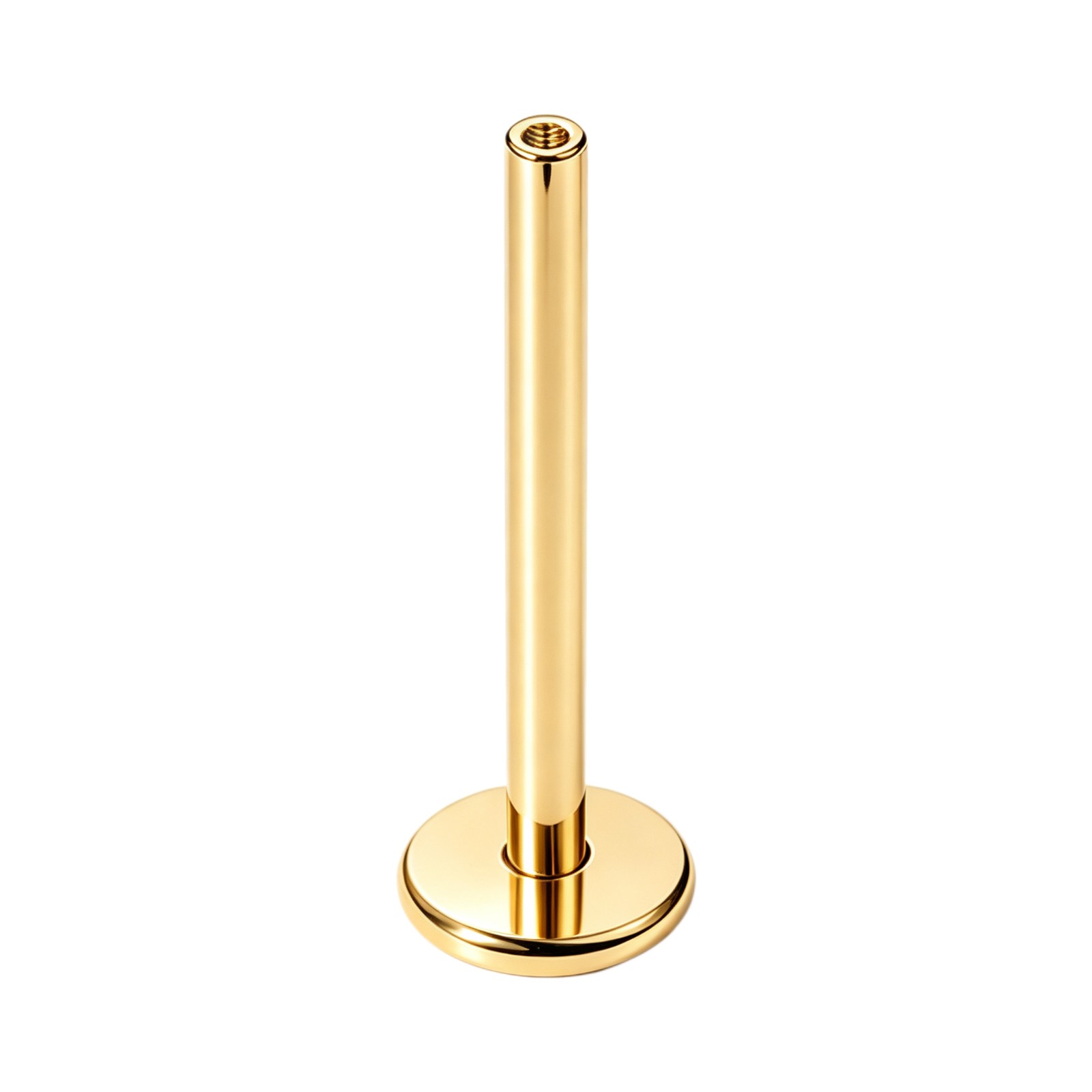 Tige de labret doré PVD · 1,2 mm × 6 mm