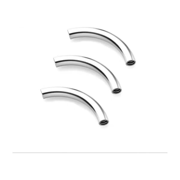 Barre courbe titane · 1,6 mm × 10 mm