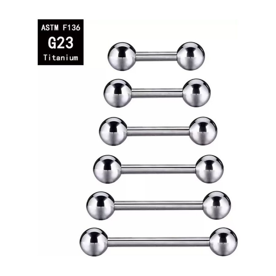 Barre droite titane · 1,2 mm × 8 mm