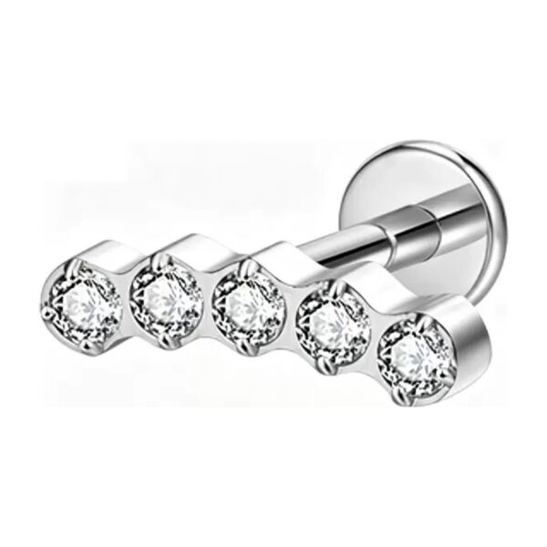 Stud zircon titane · 1,2 mm × 8 mm